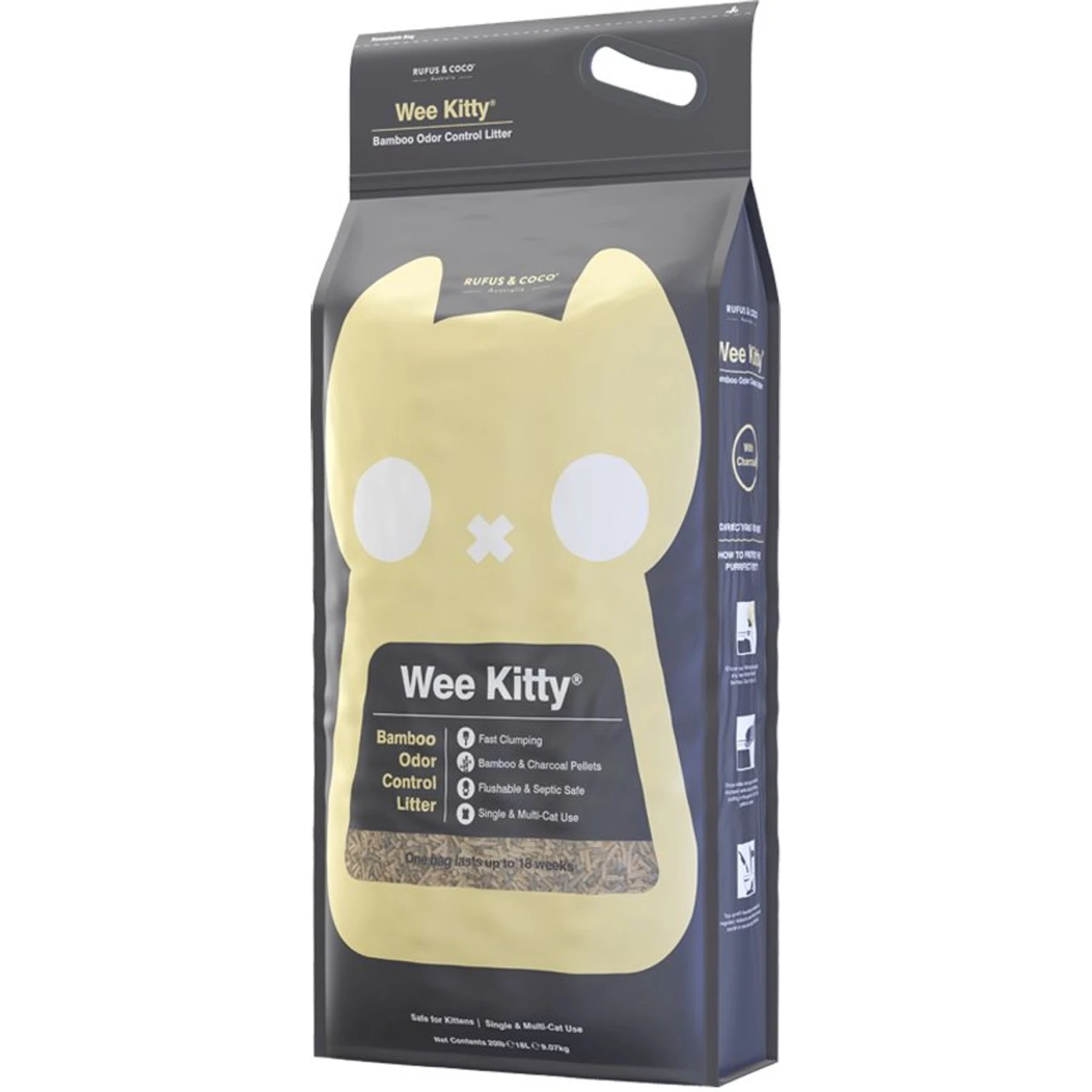 Rufus & Coco Wee Kitty Clumping Cat Litter 2 Rufus & Coco Wee Kitty Clumping Cat Litter - Image 2