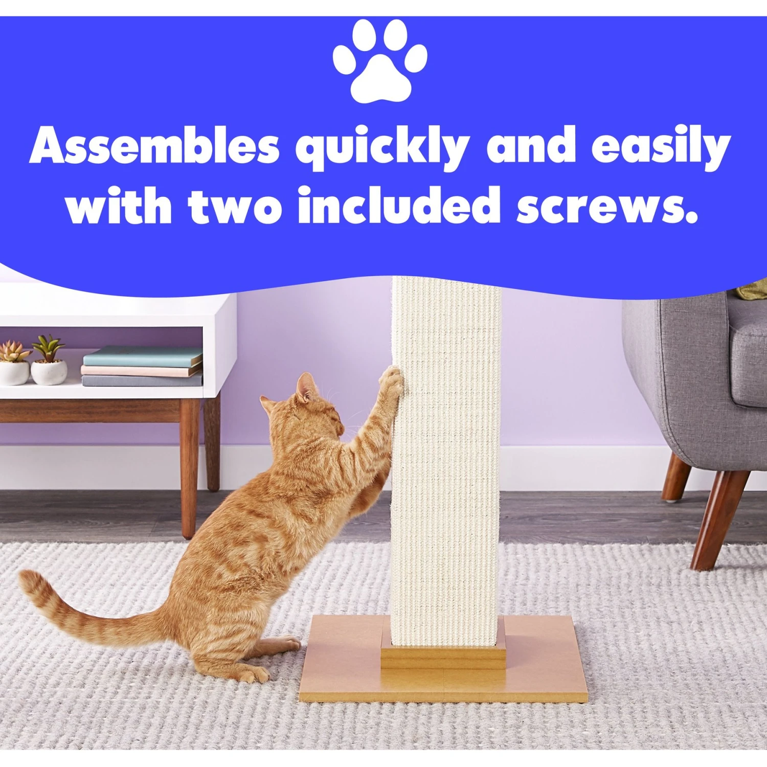 SmartCat The Ultimate 32-in Sisal Cat Scratching Post 7 SmartCat The Ultimate 32-in Sisal Cat Scratching Post - Image 7