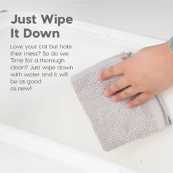 IRIS USA Large Square Top Entry Cat Litter Box -Cat Supplies 645486 PT7. AC SS1800 V1665526620