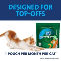 Fresh Step Outstretch Always Fresh Litter System, Starter Kit 16-lb Box & 7-lb Pouch -Cat Supplies 645654 PT8. AC SS1800 V1694465276