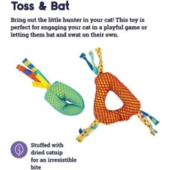 Catstages Dental Cat Chew Toy With Catnip, Color Varies -Cat Supplies 64661 PT2. AC SS1800 V1636513976