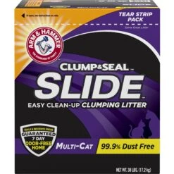 Arm & Hammer Litter Baking Soda Double Duty Cat Litter Deodorizer & Arm & Hammer Litter Slide Multi-Cat Scented Clumping Clay Cat Litter -Cat Supplies 653654 PT4. AC SS1800 V1695319670