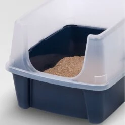 IRIS USA Open Top Litter Box With Scatter Shield -Cat Supplies 65498 PT5. AC SS1800 V1680812846