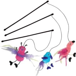 KONG Active Feather Teaser Cat Toy, Color Varies -Cat Supplies 66578 PT5. AC SS1800 V1603164987