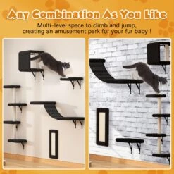Coziwow Wall Mounted Shelves Set Cat Tree -Cat Supplies 665862 PT5. AC SS1800 V1690397956