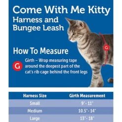 PetSafe Come With Me Kitty Nylon Cat Harness & Bungee Leash -Cat Supplies 67153 PT8. AC SS1800 V1528917713