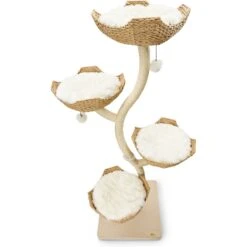 Mau Lifestyle Ivy Cat Tree, White, Large -Cat Supplies 674790 PT3. AC SS1800 V1665780747