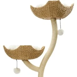 Mau Lifestyle Ivy Cat Tree, White, Large -Cat Supplies 674790 PT4. AC SS1800 V1665779601