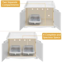 Yaheetech Litter Box Furniture Cat House -Cat Supplies 677238 PT3. AC SS1800 V1687375572