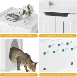 Yaheetech Litter Box Furniture Cat House -Cat Supplies 677238 PT6. AC SS1800 V1687373959