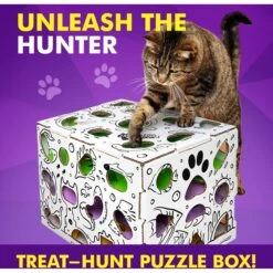 Cat Amazing Mega-Interactive Treat Maze & Puzzle Cat Toy, White -Cat Supplies 685438 PT2. AC SS1800 V1669738560