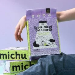 Michu Mixed Tofu Heavy Duty Flushable Kitty Litter, 5.5-lb Bag -Cat Supplies 686270 PT5. AC SS1800 V1666839513