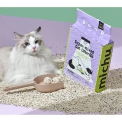 Michu Mixed Tofu Heavy Duty Flushable Kitty Litter, 5.5-lb Bag -Cat Supplies 686270 PT6. AC SS1800 V1666839381