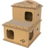 Petique Feline Villa Cat House, Tan