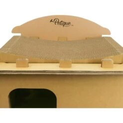 Petique Feline Villa Cat House, Tan -Cat Supplies 688390 PT3. AC SS1800 V1666651681