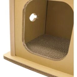 Petique Feline Villa Cat House, Tan -Cat Supplies 688390 PT4. AC SS1800 V1666652652