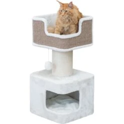 TRIXIE Ava Cat Scratching Post, XX-Large, Brown/White -Cat Supplies 701422 PT2. AC SS1800 V1668544964