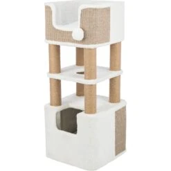 TRIXIE Lucano Cat Tree, Cream/Taupe -Cat Supplies 701598 PT3. AC SS1800 V1668548318
