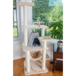 Armarkat 65-in Faux Fur Cat Tree & Condo -Cat Supplies 70179 PT2. AC SS1800 V1678285913