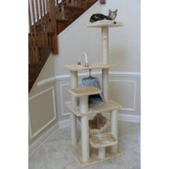 Armarkat 65-in Faux Fur Cat Tree & Condo -Cat Supplies 70179 PT4. AC SS1800 V1678292108