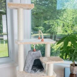 Armarkat 65-in Faux Fur Cat Tree & Condo -Cat Supplies 70179 PT6. AC SS1800 V1678287538