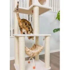 Armarkat 73-in Faux Fleece Cat Tree & Condo -Cat Supplies 70208 PT2. AC SS1800 V1582738822