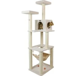 Armarkat 73-in Faux Fleece Cat Tree & Condo -Cat Supplies 70208 PT6. AC SS1800 V1582739658
