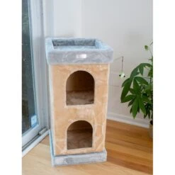 Armarkat 32-in Faux Fur Cat Condo 9 Armarkat 32-in Faux Fur Cat Condo -Cat Supplies 70214 PT2. AC SS1800 V1582738847