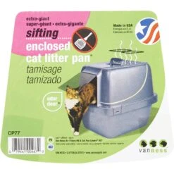 Van Ness Enclosed Sifting Cat Litter Pan -Cat Supplies 70453 PT8. AC SS1800 V1536764863