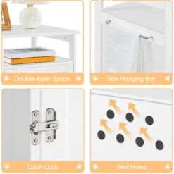 Yaheetech Box Furniture With Open Shelf Cat Litter Box -Cat Supplies 705174 PT6. AC SS1800 V1687370133