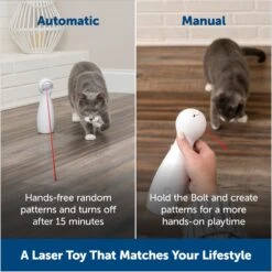 PetSafe Bolt Interactive Laser Cat Toy -Cat Supplies 70843 PT3. AC SS1800 V1676321068