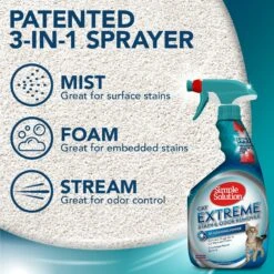 Simple Solution Extreme Cat Stain & Odor Remover -Cat Supplies 71105 PT5. AC SS1800 V1588188053