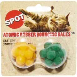 Ethical Pet Atomic Rubber Bouncing Ball Cat Toy -Cat Supplies 71456 PT2. AC SS1800 V1525718941
