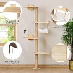 Coziwow 69-in Wall Mounted Shelf Climbing Cat Tree -Cat Supplies 731038 PT7. AC SS1800 V1703276565