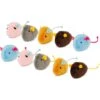 Hartz Cattraction Crinkle Mice Cat Toy, Multi Color, 10 Count