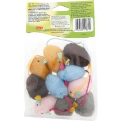 Hartz Cattraction Crinkle Mice Cat Toy, Multi Color, 10 Count -Cat Supplies 731710 PT8. AC SS1800 V1670512703
