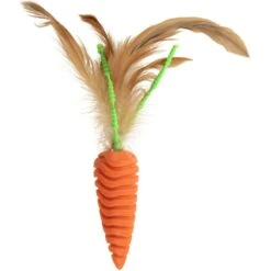 SmartyKat Crazy Carrot Flexible Bat & Chase Cat Toy -Cat Supplies 736862 PT3. AC SS1800 V1698092433