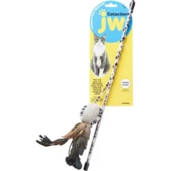 JW Pet Cataction Ball With Wand Cat Toy -Cat Supplies 73759 PT2. AC SS1800 V1525719219