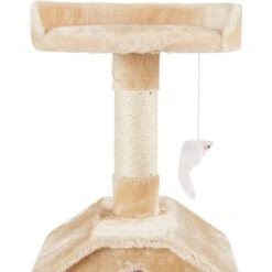 Go Pet Club 45-in Faux Fur Cat Tree & Condo -Cat Supplies 74000 PT2. AC SS1800 V1504040778