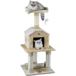 Go Pet Club 45-in Faux Fur Cat Tree & Condo -Cat Supplies 74000 PT5. AC SS1800 V1510350713