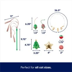 Frisco Holiday Cozy Christmas Sack Variety Pack Cat Toy With Catnip -Cat Supplies 740054 PT2. AC SS1800 V1695046483