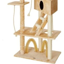 Go Pet Club 106-in Floor-to-Ceiling Faux Fur Cat Tree & Condo -Cat Supplies 74051 PT3. AC SS1800 V1500384640
