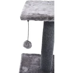 Cat Craft 2 Tier Plush Pedestal Cat Scratching Post & Platform Lounge With Hanging Cat Toy, Grey 11 Cat Craft 2 Tier Plush Pedestal Cat Scratching Post & Platform Lounge With Hanging Cat Toy, Grey -Cat Supplies 744686 PT4. AC SS1800 V1689974811