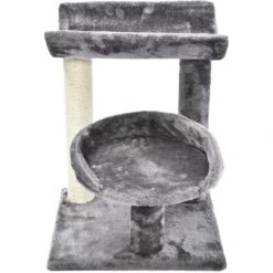 Cat Craft 3 Tier Plush Scratch & Lounge Cat Tree Habitat, Grey, Medium -Cat Supplies 744702 PT3. AC SS1800 V1689974480