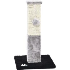 Cat Craft Plush & Sisal Square Cat Scratching Post With Plush Hanging Cat Toy, Gray/Natural, Small 10 Cat Craft Plush & Sisal Square Cat Scratching Post With Plush Hanging Cat Toy, Gray/Natural, Small -Cat Supplies 744750 PT3. AC SS1800 V1689975255