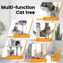 Yaheetech 70.5-inch Multi Level Sisal Cat Tree -Cat Supplies 746934 PT3. AC SS1800 V1671647384