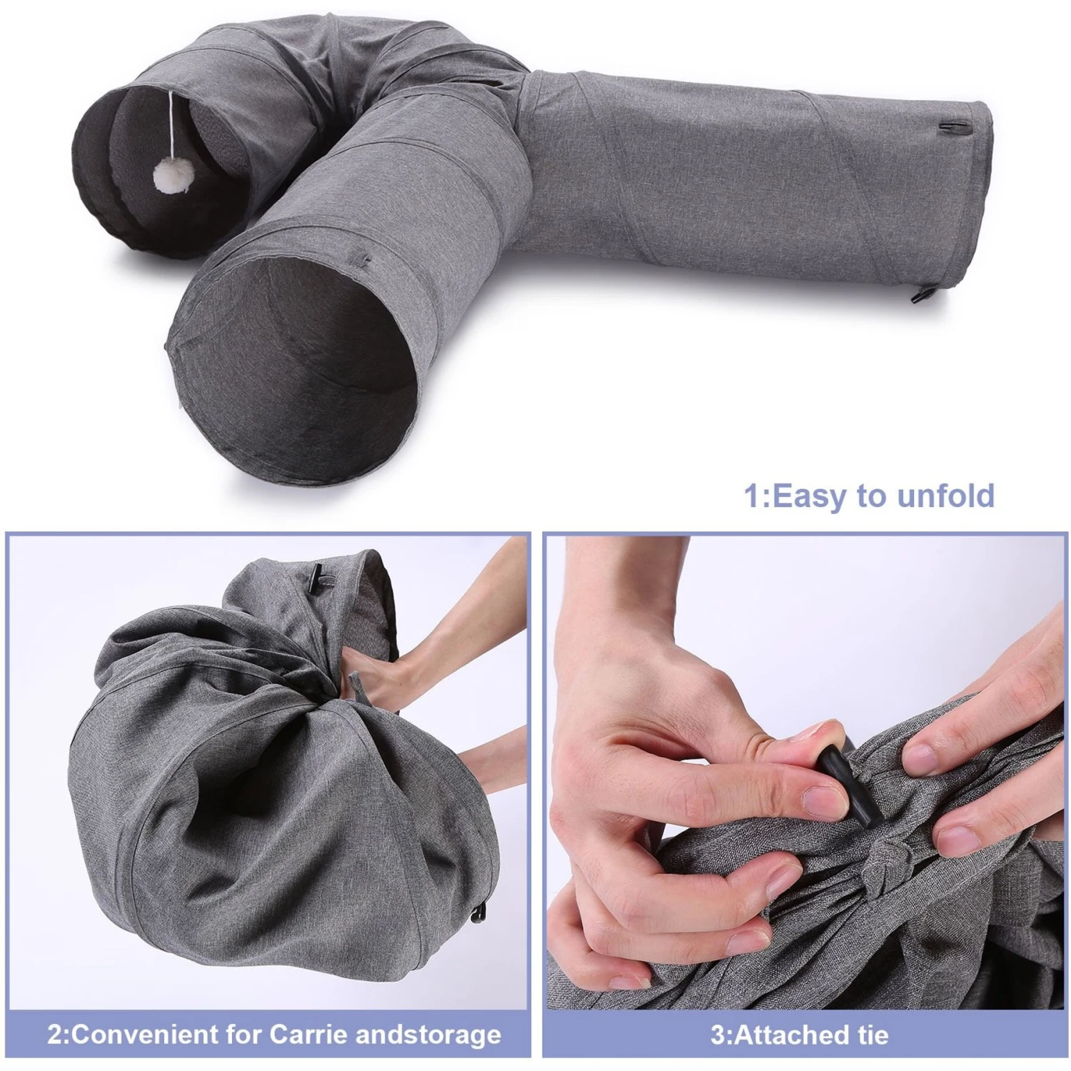 Ownpets U Shape Tunnel Cat Toy 4 Ownpets U Shape Tunnel Cat Toy - Image 4