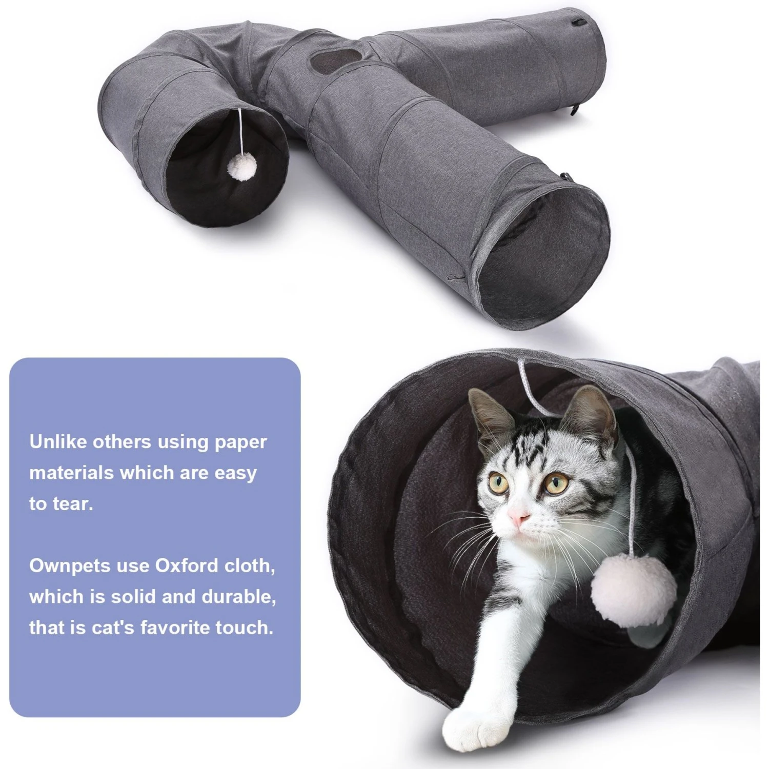 Ownpets U Shape Tunnel Cat Toy 6 Ownpets U Shape Tunnel Cat Toy - Image 6