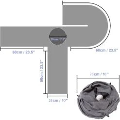 Ownpets U Shape Tunnel Cat Toy 14 Ownpets U Shape Tunnel Cat Toy -Cat Supplies 759110 PT6. AC SS1800 V1674512022