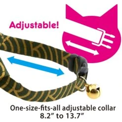 Necoichi Bandana Cat Collar With Air Tag Pocket, One Size -Cat Supplies 759454 PT2. AC SS1800 V1682709870